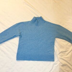 LOFT Petite Light Blue Turtleneck Sweater